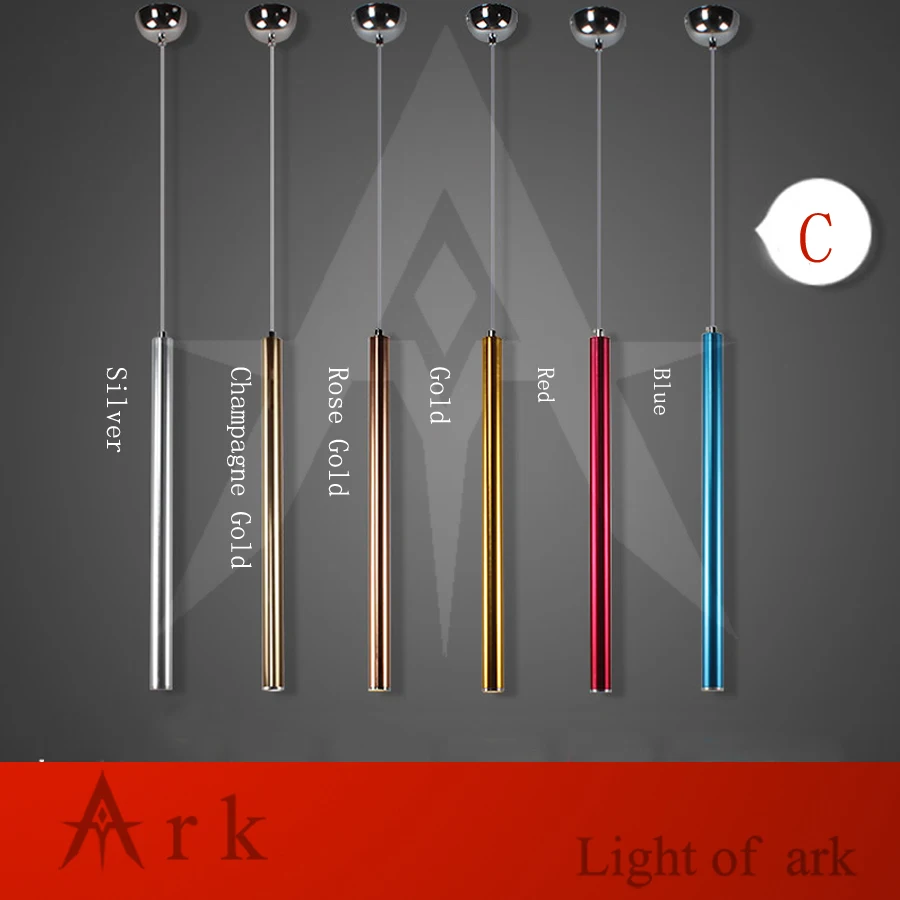 Диаметр 3 см Алюминиевая СВЕТОДИОДНАЯ Подвесная лампа теплого цвета Вт