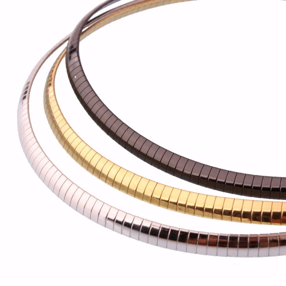 Бабушка Chic Мода леди подарок 3/4/6/8 мм Jewelry 316L Нержавеющая сталь Для женщин колье