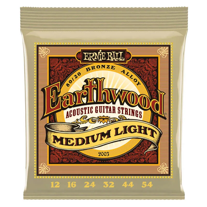 Ernie Ball Earthwood Струны для акустической гитары 80/20 Из бронзового сплава 2003 2004 2006 - Цвет: (2003) 012-054