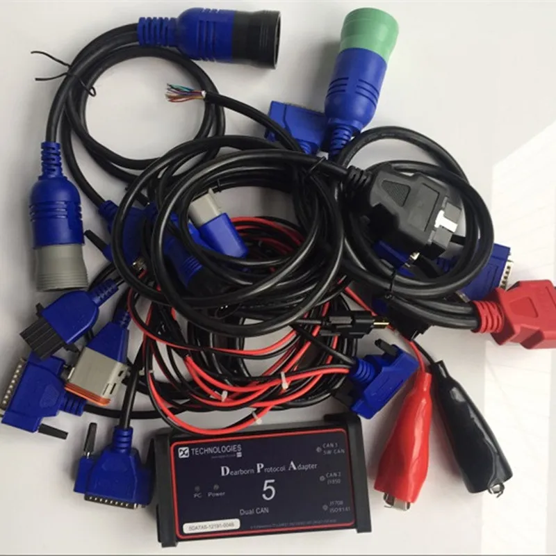 Инструмент для сканера тяжелых грузовиков Адаптер протокола Dearborn DPA5 Подключение