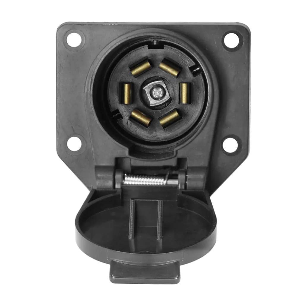 Tirol 7Pin TrailerSocket 7-ходовой круглый разъем прицепа штепсельная вилка RV гнездовой
