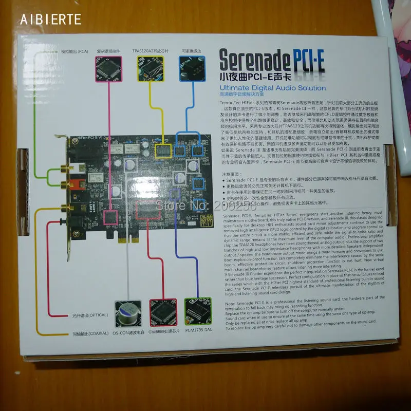 Звуковая карта TEMPOTEC HIFIER Serenade PCI E коаксиальные/оптические выходы поддержка AC3 DTS 192