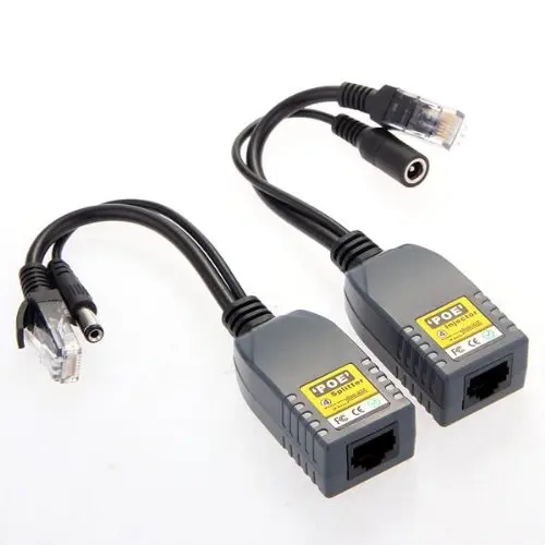 MOOL 2 x PoE мощность через Ethernet кабель Пассивный сплиттер Инжектор адаптер 10/100