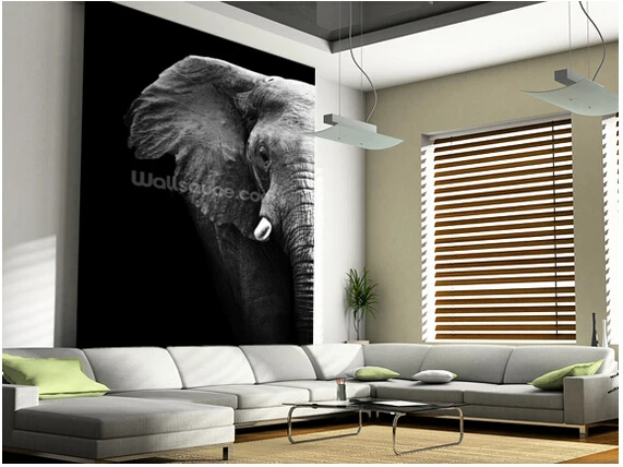 

Custom papel DE parede infantil, Elephant Close murals for the sitting room the bedroom TV setting wall waterproof wallpaper