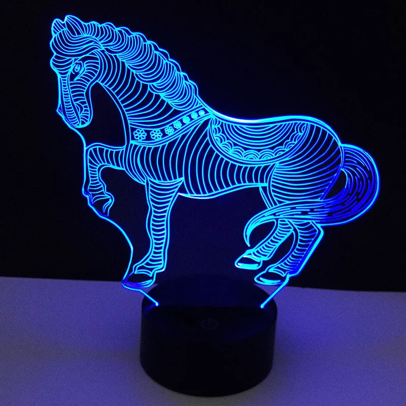Usb-кабель Сенсорная лампа основа для 3D светодиодного ночного освещения замена 7