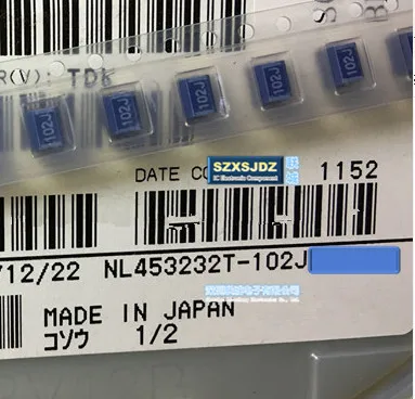 100 шт SMD NL453232T 102J 4532 1812 1000UH 1MH катушка индуктивность 5% индукторы катушки