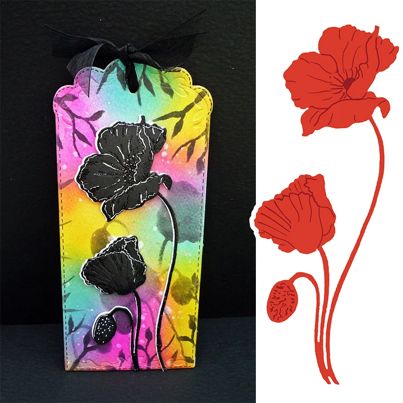 

Bloom Poppy Metal Cutting Dies Stencil for DIY Scrapbooking Embossing Photo Album Decoration Paper Card Craft Die Cut New 2019
