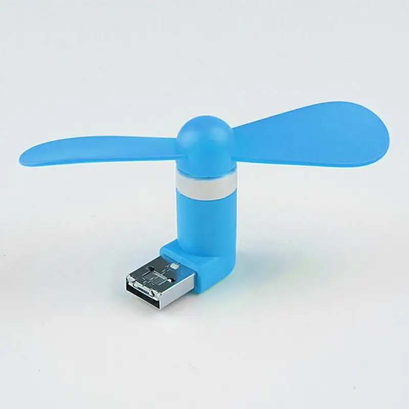 Модный OTG мини USB вентилятор для Android мобильного телефона ноутбука ПК портативный USB вентилятор с USB и микро usb портами