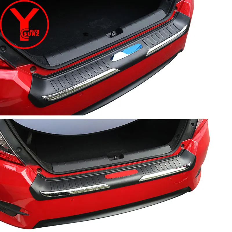 ABS протектор заднего бампера для honda civic 2016 2017 2018 2019 аксессуары порога 10th gen YCSUNZ |