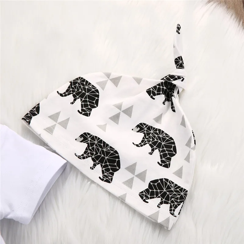 Комплект детской повседневной одежды из хлопка комбинезон в виде медведя для