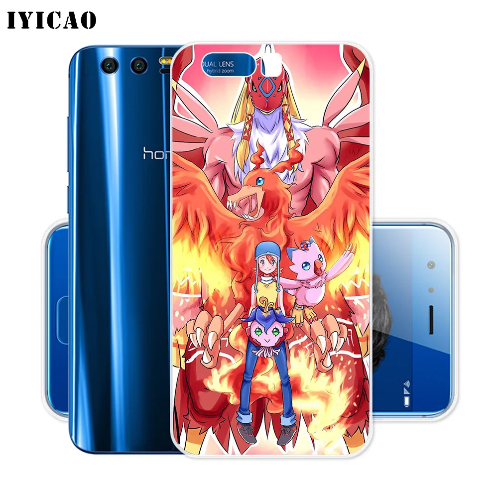 IYICAO Digimon Adventure Soft Silicone Case for Huawei Y9 Y7 Y6 Prime 2018 Honor 8C 8X 8 9 10 Lite 7X 7C 6A 7A Pro Cover | Мобильные