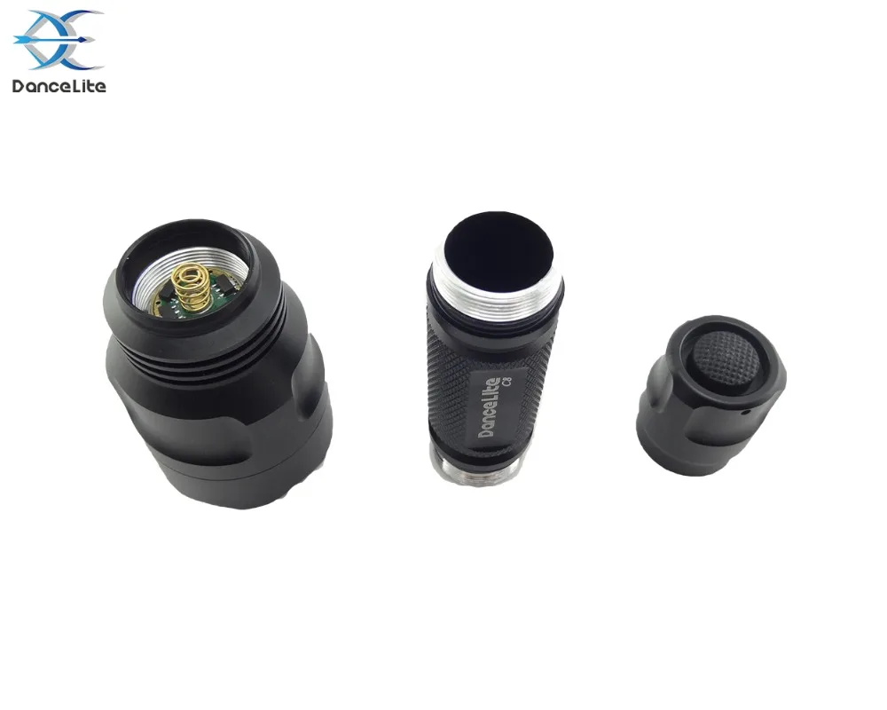 Прочный DanceLite C8 с XLamp XPL V5/V6 1/3/5 режим 10 Вт светодиодный фонарик Фонарь для 18650|hunting