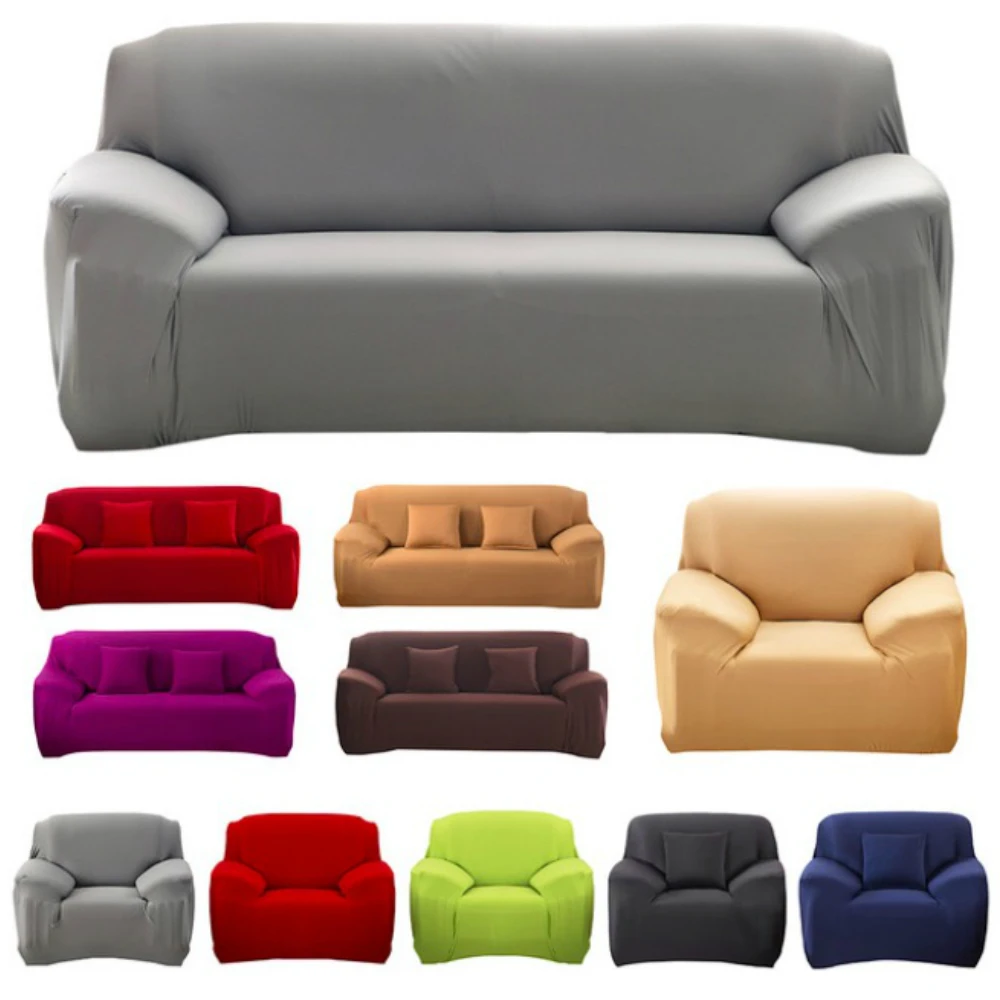 

Lovely Solid Single-seat / Double-seat / Sectional Sofa Cover for Living Room