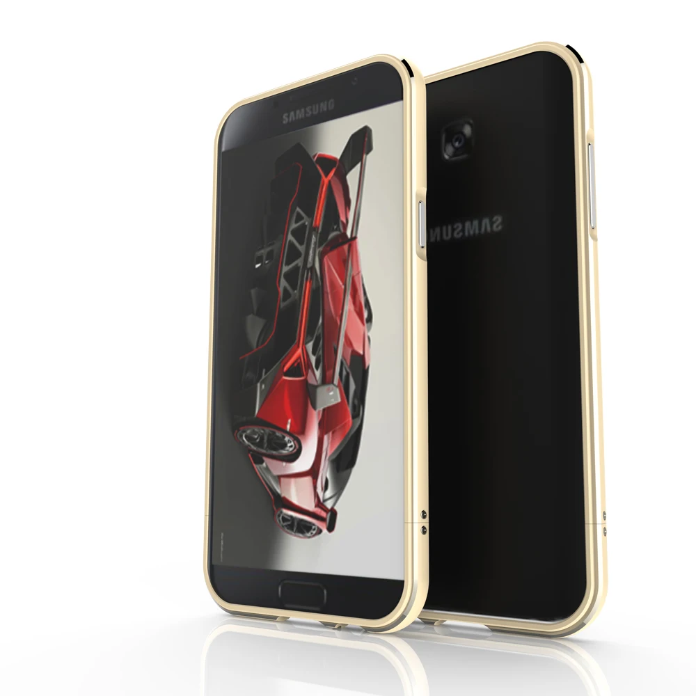 Металлический Алюминиевый Чехол-Бампер для Samsung Galaxy A3 A5 A7 2017 роскошный