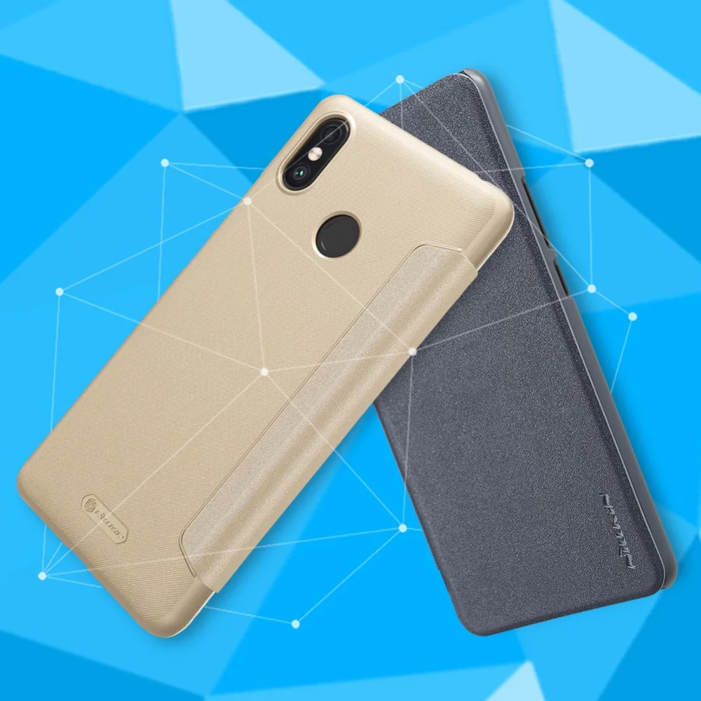 Чехол для Xiaomi mi max 3 NILLKIN Sparkle, супер тонкий флип-чехол, роскошный брендовый кожаный чехол для Red mi 3, посылка в розницу