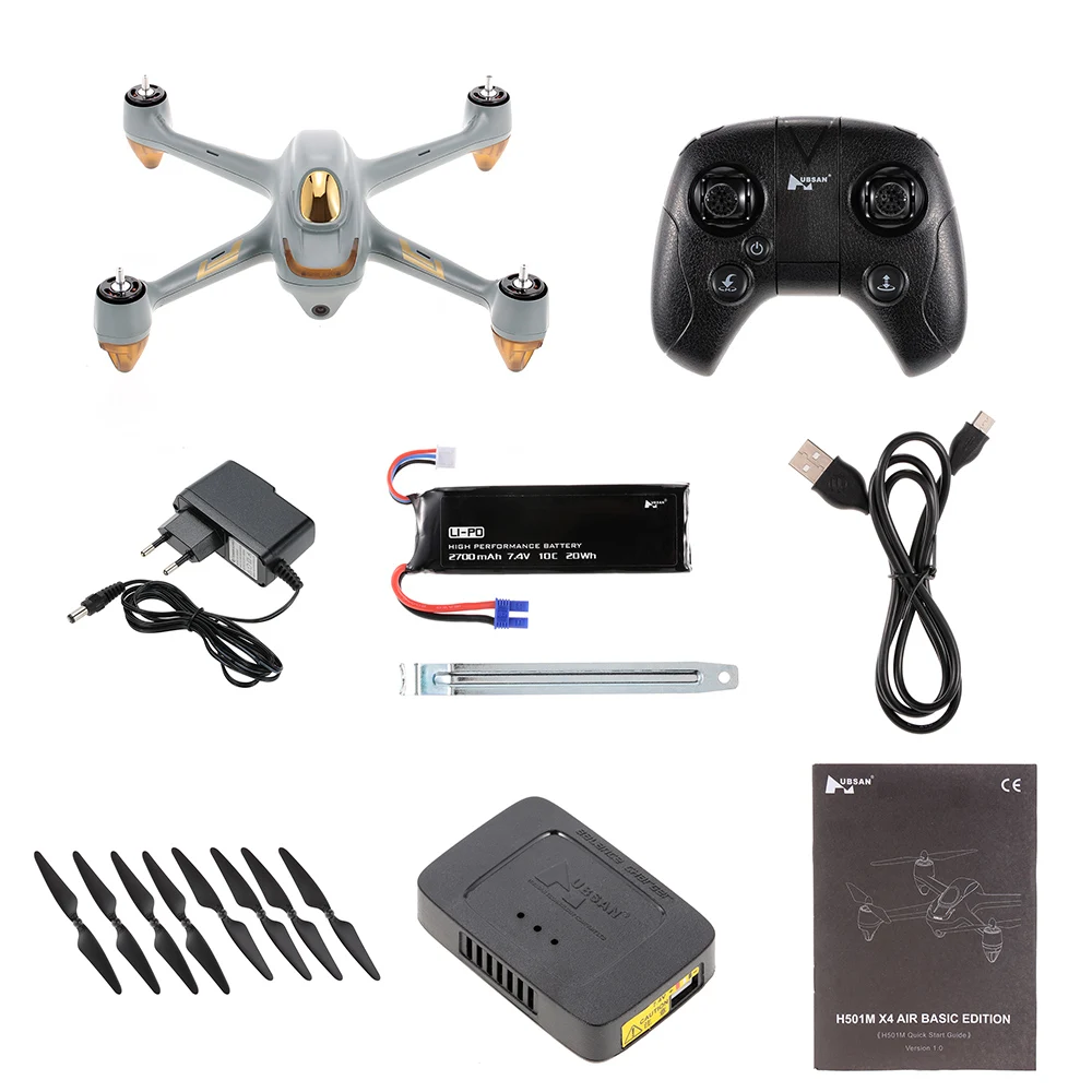 H501M X4 AIR 720P HD камера gps Дрон WiFi FPV Квадрокоптер бесщеточный Радиоуправляемый
