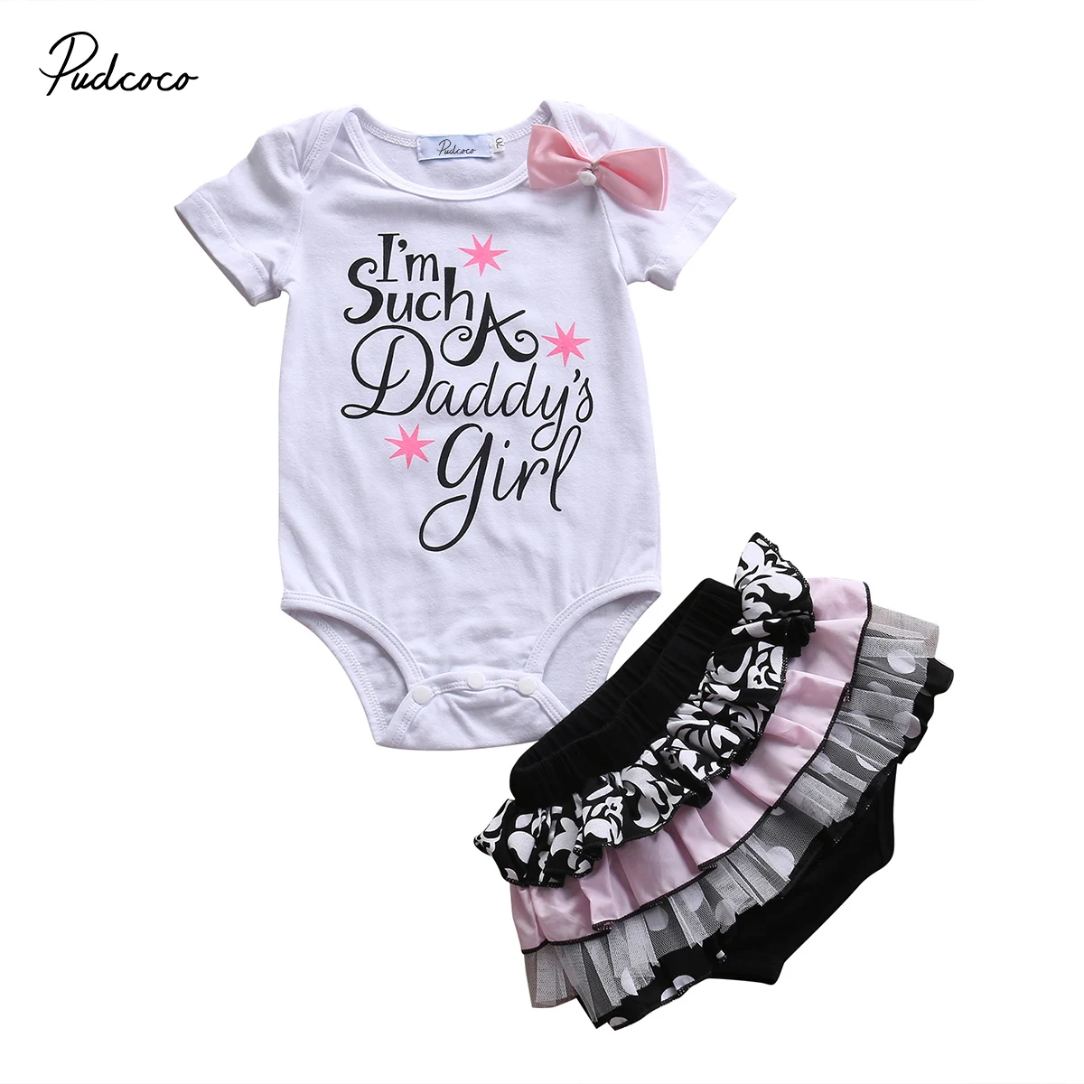 Кружевные хлопковые топы для новорожденных и маленьких девочек комбинезон шорты