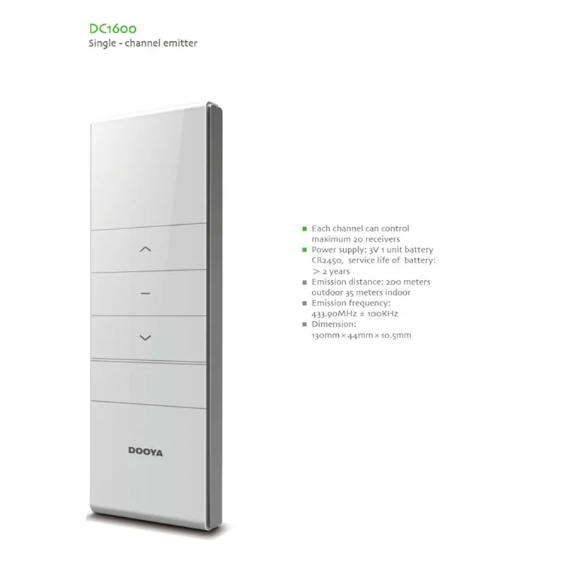 Одноканальный излучатель Dooya DC2700/DC2702 DC1600/DC1602 с двойным управлением передатчик