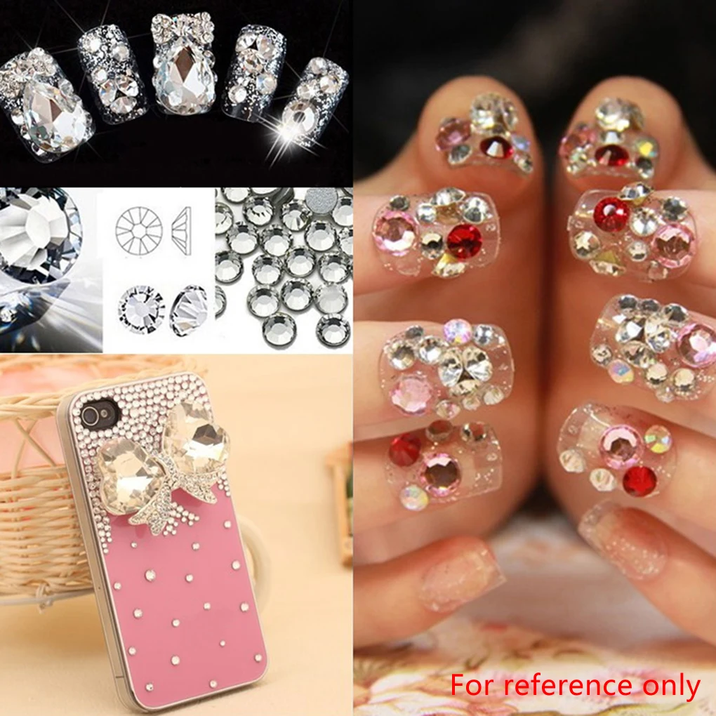 PopularSS4-SS20 Стекло исправленные Flatbacks DIY ногтей Книги по искусству горный хрусталь