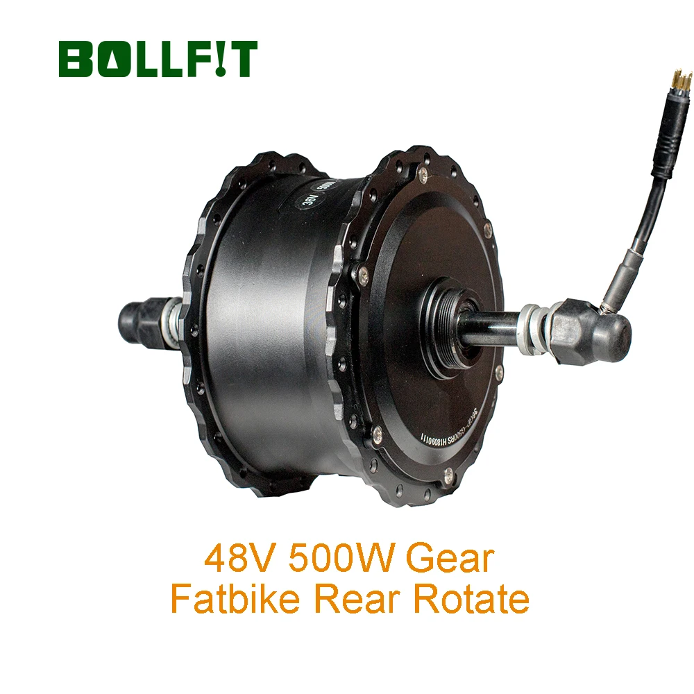 BOLLFIT 48V500W задний вращающийся мотор для снежного велосипеда 35 км/ч зеленый Pedel MXUS Bafang высокоскоростной бесщеточный мотор-ступица Fatbike E-bike