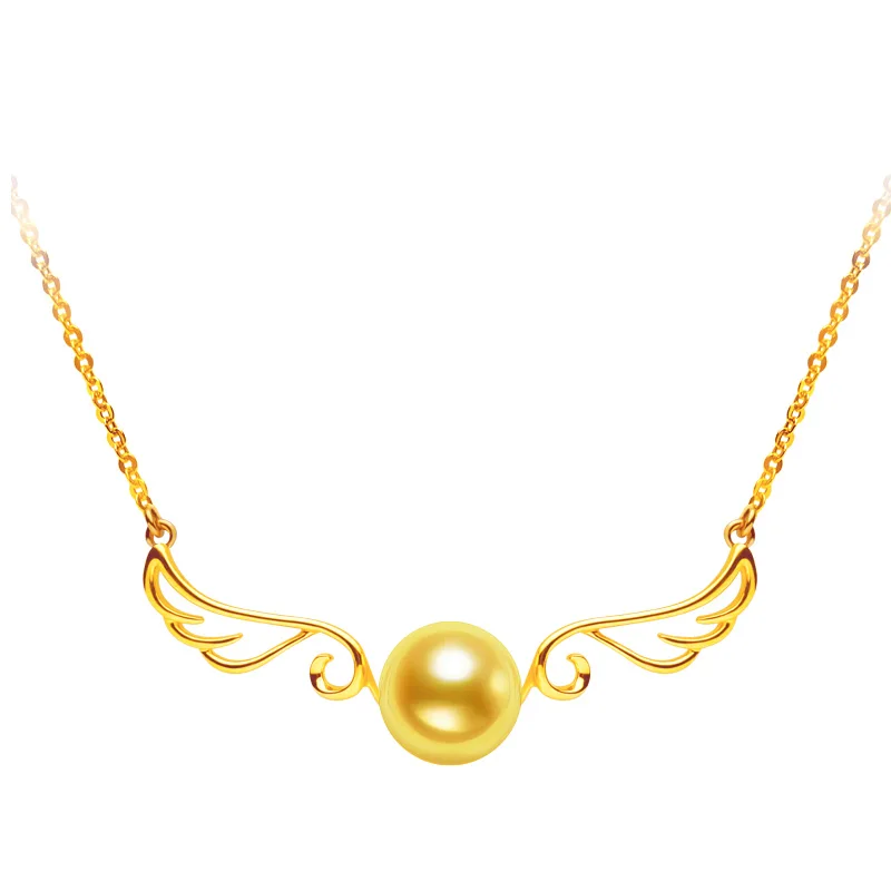 [YS] 8 5 9 мм морской жемчуг akoya подвеска Крылья ангела Жемчужное ожерелье|wing pendant|wing
