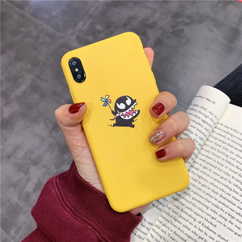 Чехол GYKZ Funny Demon для iPhone XR XS Max X 7 8 6s 6 Plus Love Heart Ghost мягкая задняя крышка из ТПУ