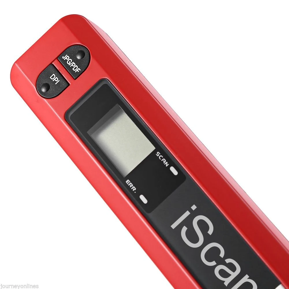 JPEG/PDF формат Ручка Тип Ручной 900 dpi USB 2,0 Мини Высокоскоростной Компактный ЖК-дисплей портативный сканер документов