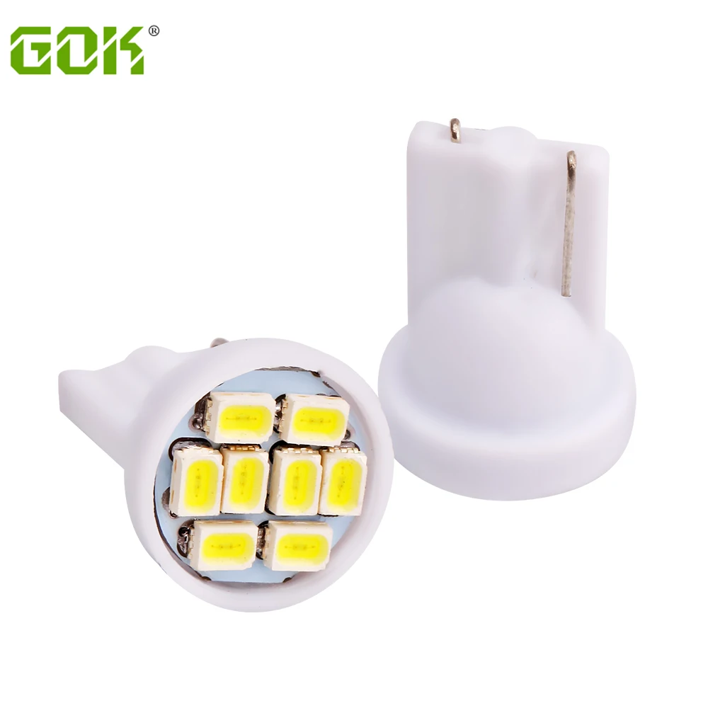 Бесплатная доставка 500 шт. белые лампы t10 8SMD светодиодный 1206/3020 w5w T10 8 s для