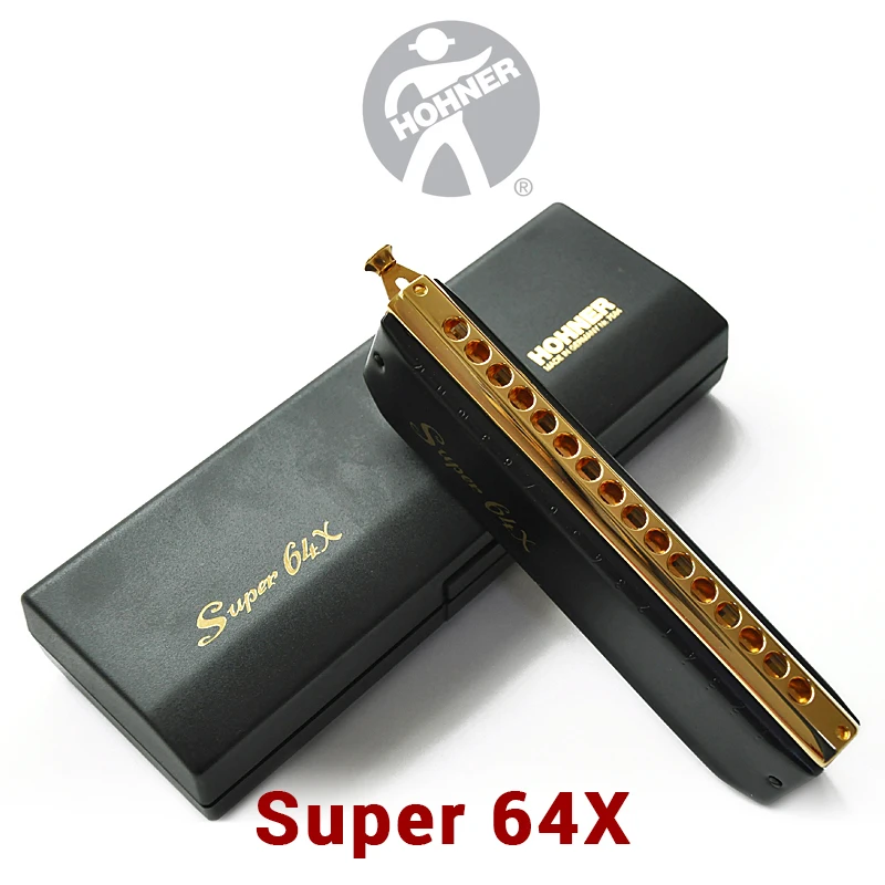 Германия оригинал HOHNER SUPER 64X Хроматическая гармоника акриловая расческа C Ключ