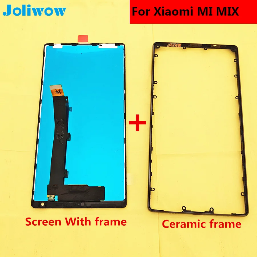 Joliwow! Для xiaomi mi X ЖК-дисплей сенсорный экран с рамкой+ Керамическая рамка Замена для 6," xiaomi mi x pro