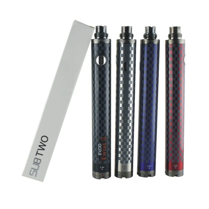 2 шт./партия два аккумулятора EVOD Twist III 1600 мАч 3 4 8 В|Батареи для электронных сигарет|