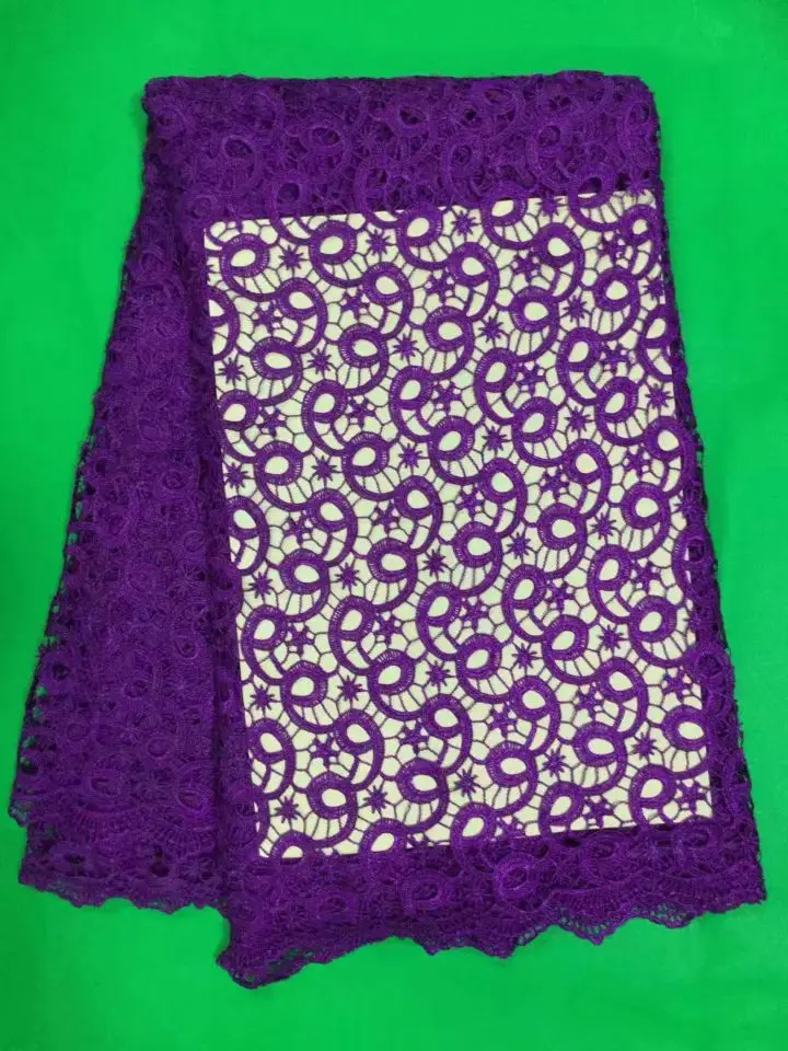 

New fashion party dressing african cord lace and pink convolution style water soluble guipure lace fabric for clothing DW5-7