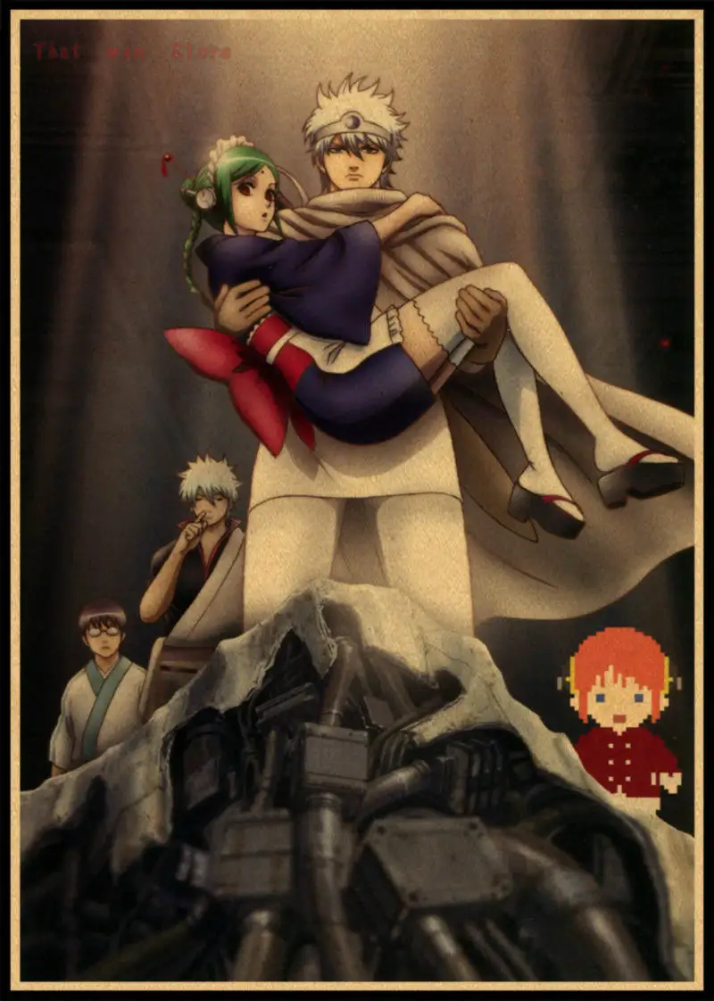 GINTAMA/Sakata Gintoki/классический японский мультипликационный комикс/крафт