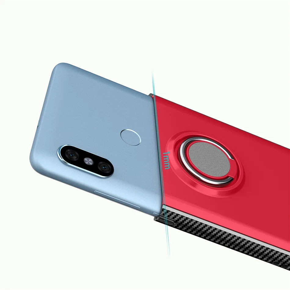 Anti-knock Case For Xiaomi Redmi Note 5 5A Pro Luxury Magnetic Ring Holder Funda Coqa |