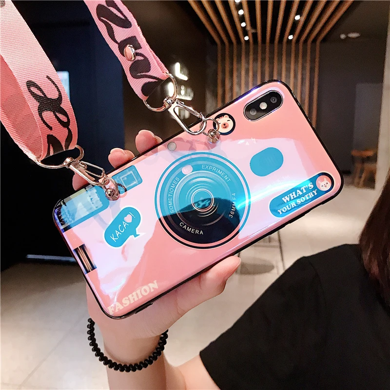 Snzvok Camera Case With strap Holder For Huawei P30 P20 Lite P10 P9 Plus Mate 8 9 10 20 Pro Nova 2 3 4 2S 3i 3E 4E Cover |