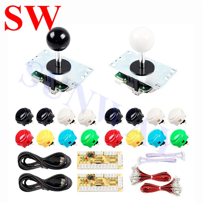 Оригинальная sanwa комплект DIY аркадная часть Zero Dealy usb-датчик для ПК JLF-8YT Sanwa Джойстик sanwa OBSF-30/24 кнопки для Аркады MAME