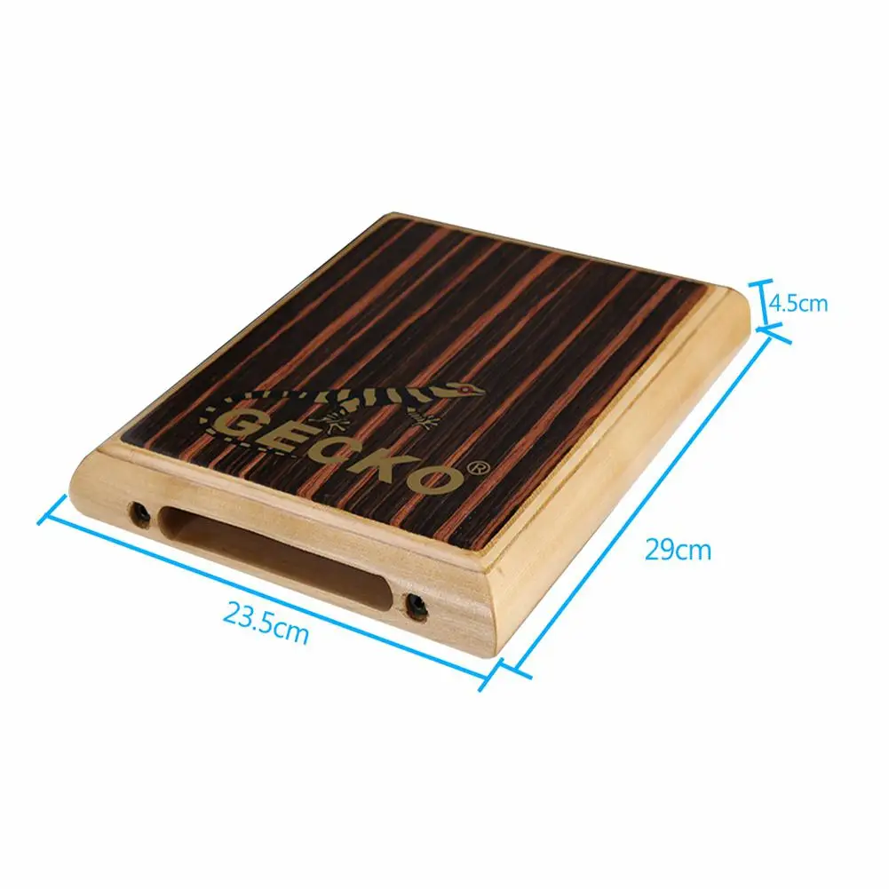 Ударная коробка GECKO Cajon для путешествий компактная деревянный плоский ручной