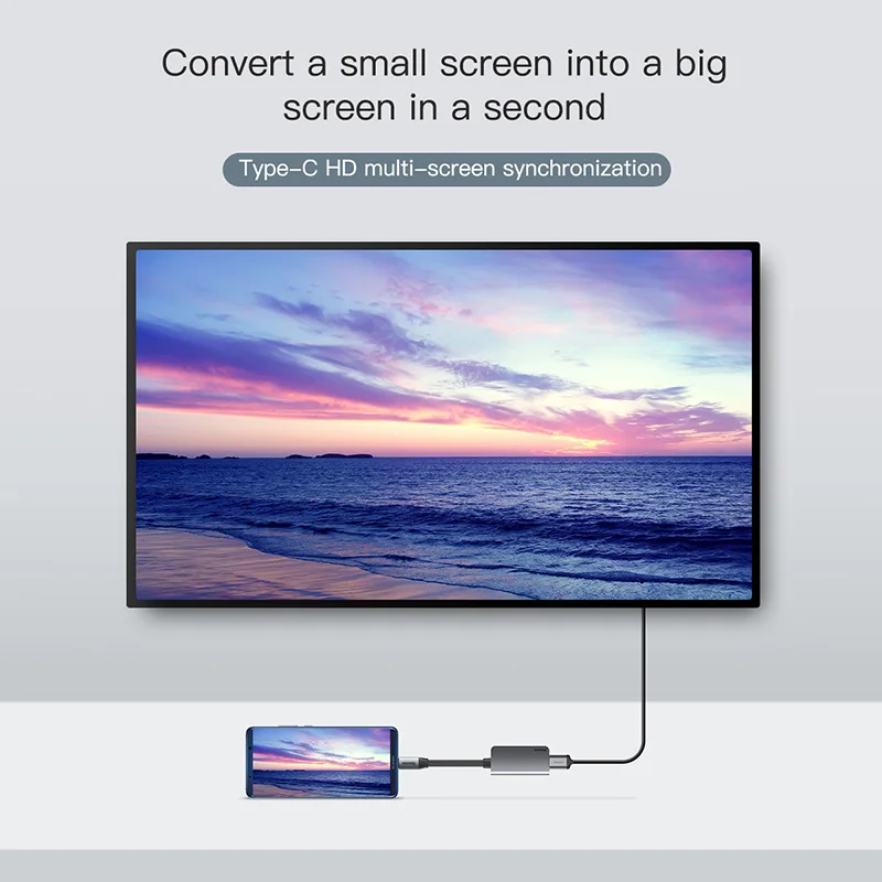 Baseus USB 3 0 Тип C концентратор к 4K HDMI и PD флэш зарядка конвертер порта для Type
