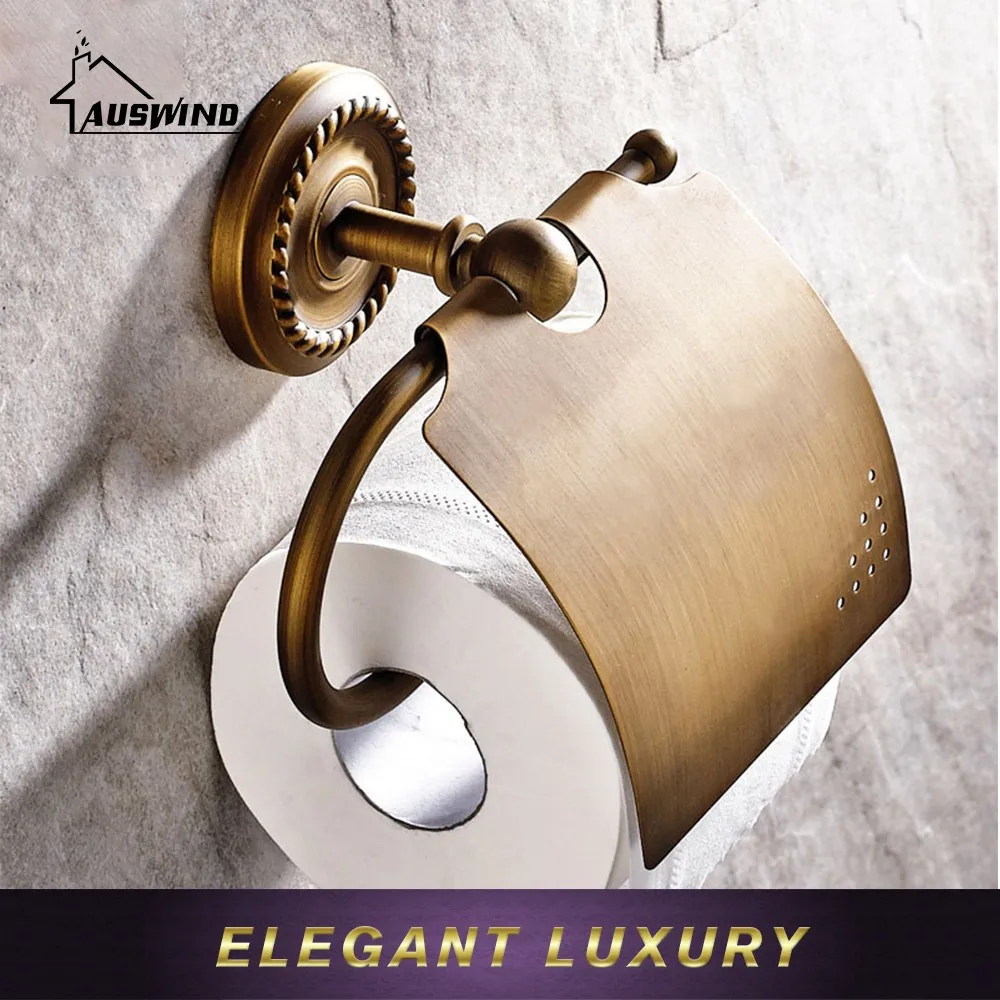 ORUIHOME изделия для ванной комнаты античная Резная Бронзовая полка настенный