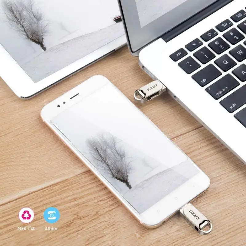 EAGET CU30 мини металлический USB 3,0 Тип C флэш-накопитель 16 ГБ 32 ГБ 64 Гб 128 ГБ Флешка USB C type-C OTG карта памяти, Флеш накопитель для телефона