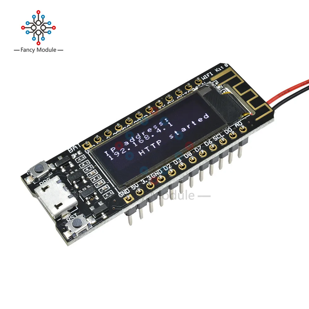 Модуль вспышки ESP8266 с Wi-Fi 0 91 дюйма OLED CP2014 32 Мб PCB NodeMcu для Arduino IOT макетная плата |