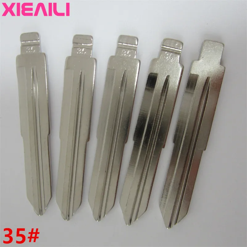

XIEAILI 50Pcs/lot 35# Metal Blank Uncut Flip KD Remote Key Blade For Suzuki Alto S197