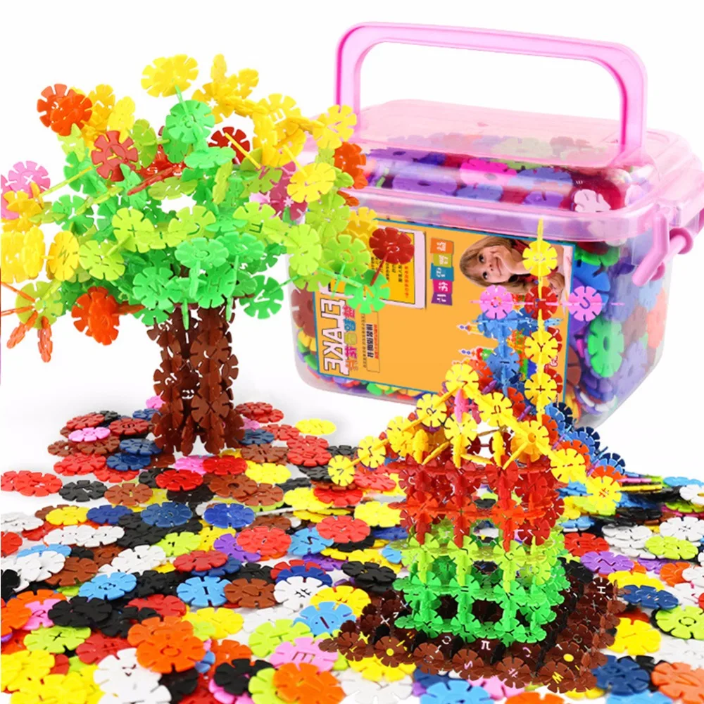 12 цветов playmobil строительные блоки Снежинка оптом собранные руки глаза