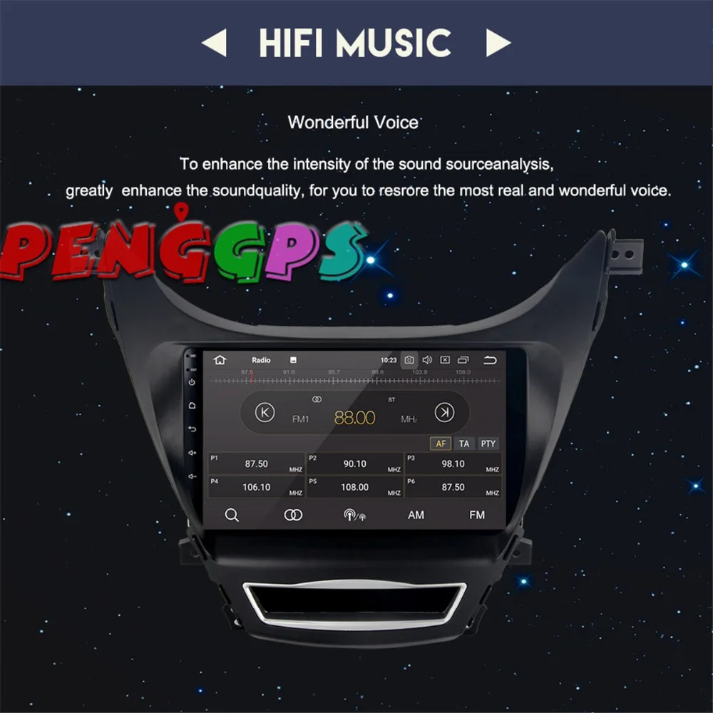 2 din Android 8 0 7 1 автомобильный dvd плеер радио gps навигация для hyundai Elantra 2011 2014 Avante