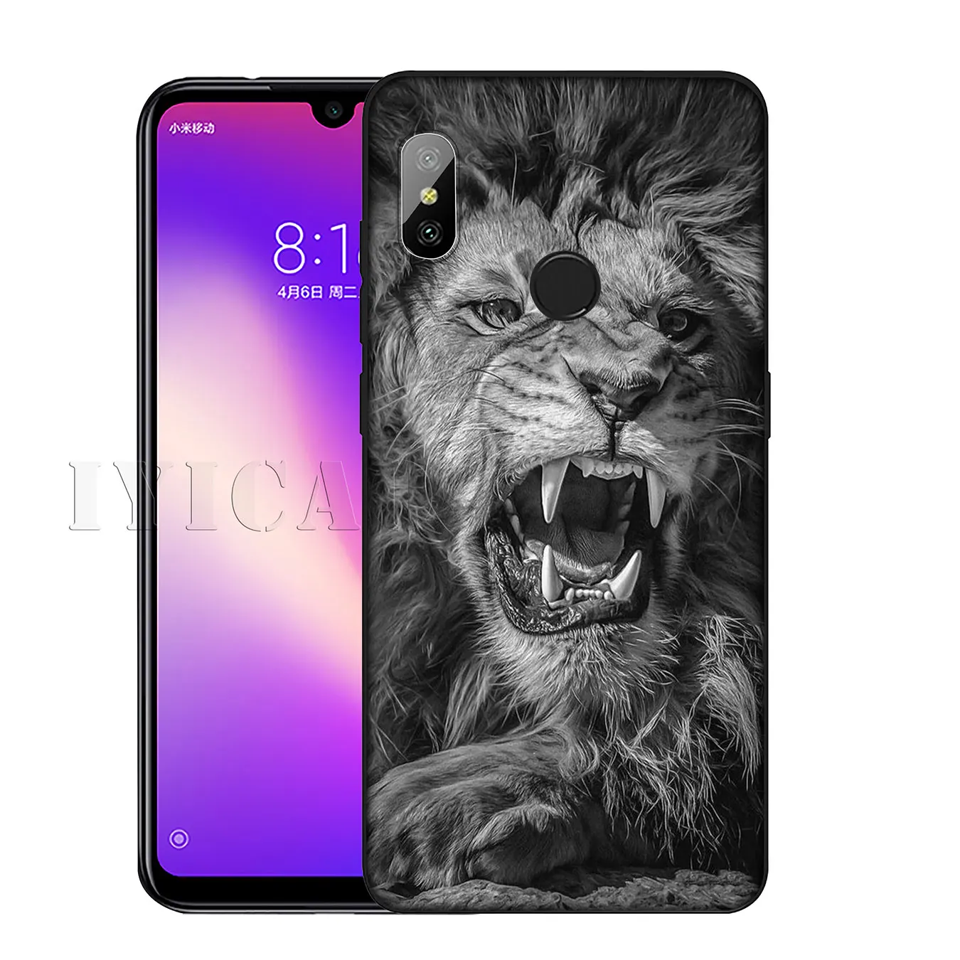 Мягкий силиконовый чехол для телефона IYICAO Tiger The Lion King Xiaomi Redmi K20 8A 7A 6A 5A S2 4X 4A GO Note 8 7 5