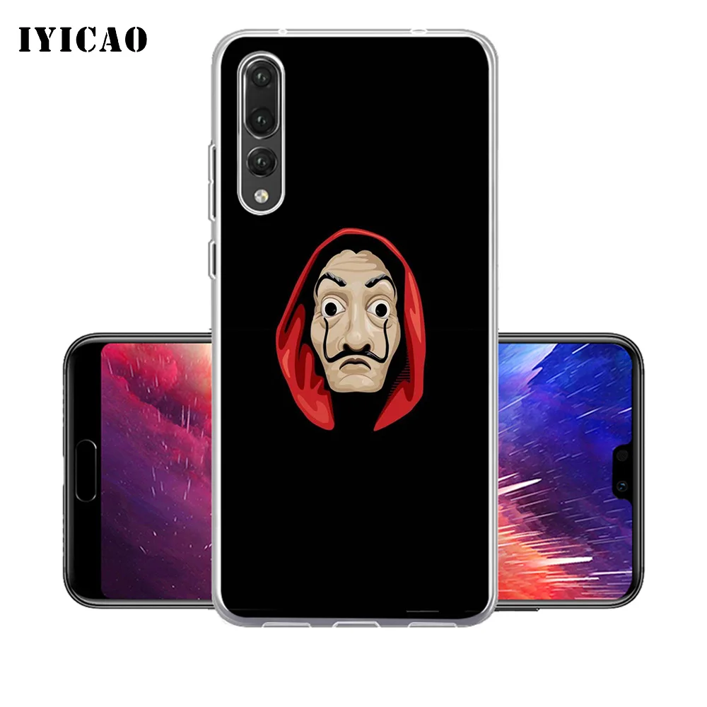 IYICAO La Casa De Papel Мягкий силиконовый чехол для телефона Huawei P30 P20 Pro P10 P9 P8 Lite P Smart TPU |