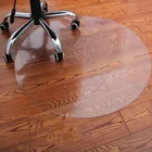 ПВХ прозрачный водонепроницаемый водный круглый коврик, деревянный напольный защитный коврик, компьютерные коврики для стульев, защитный пластиковый мягкий ковер