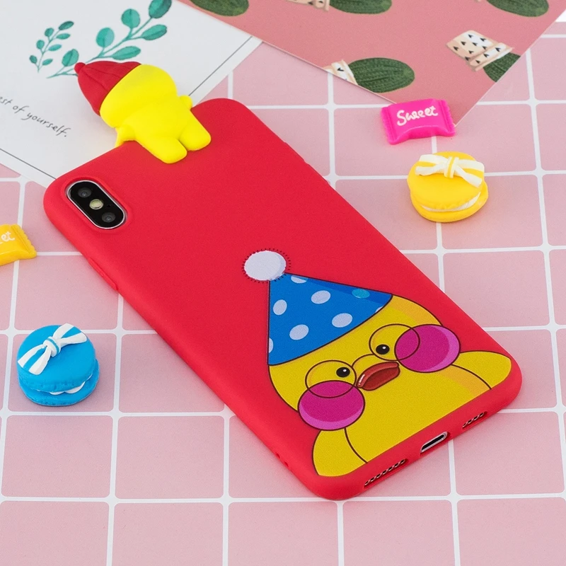 Чехол для Apple iPhone X чехол XS с 3D рисунком панды единорога задняя крышка XR Max корпус |