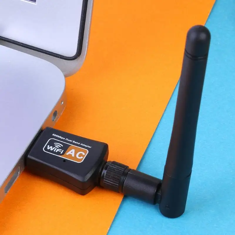 Беспроводной USB WiFi сетевой адаптер двухдиапазонный USB Wifi Ethernet адаптер 600 Мбит/с 2,4/5 ГГц MT7601 сетевая карта Ключ Приемник