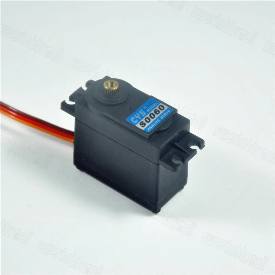 1 шт. CYS S0060 DC6.0 7.4V аналоговый Micro Servo Metal Gear JR/штекер Futaba для RC самолета 40.8x20.1x38mm|micro servo